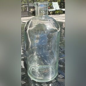 Vintage Elixir Clear Glass Cork Top Bottle by NEUTRAGLAS